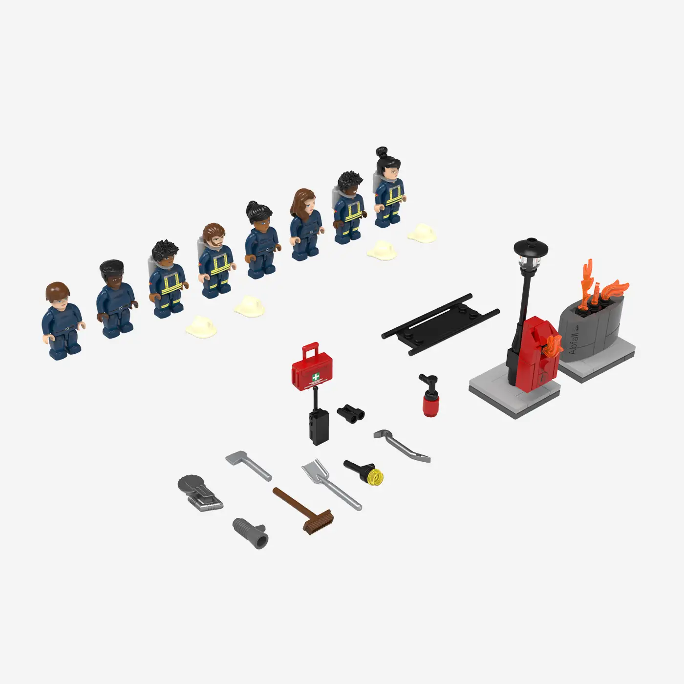 Feuerwehr Minifiguren: Im Einsatz 