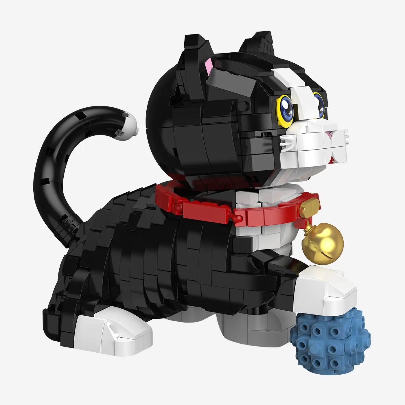 Kleine schwarze Katze