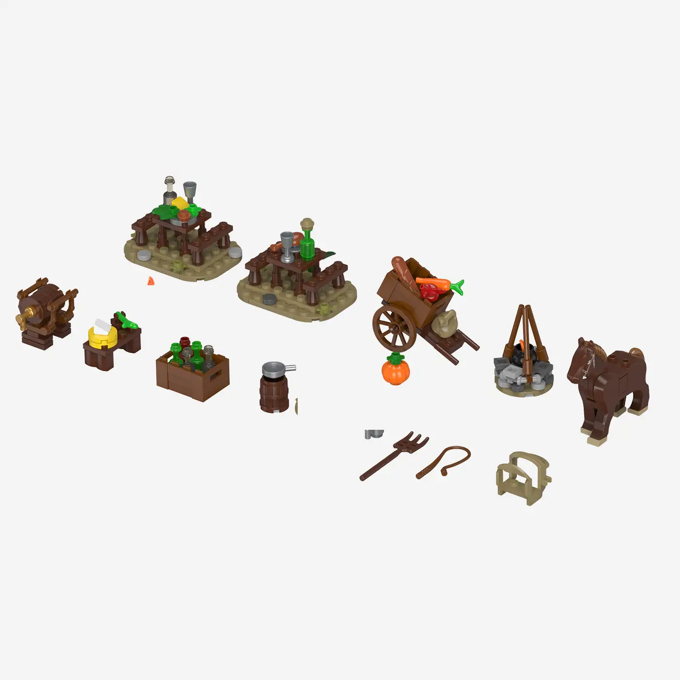 Minifigure Pack Bear Rock Castle – Civilians