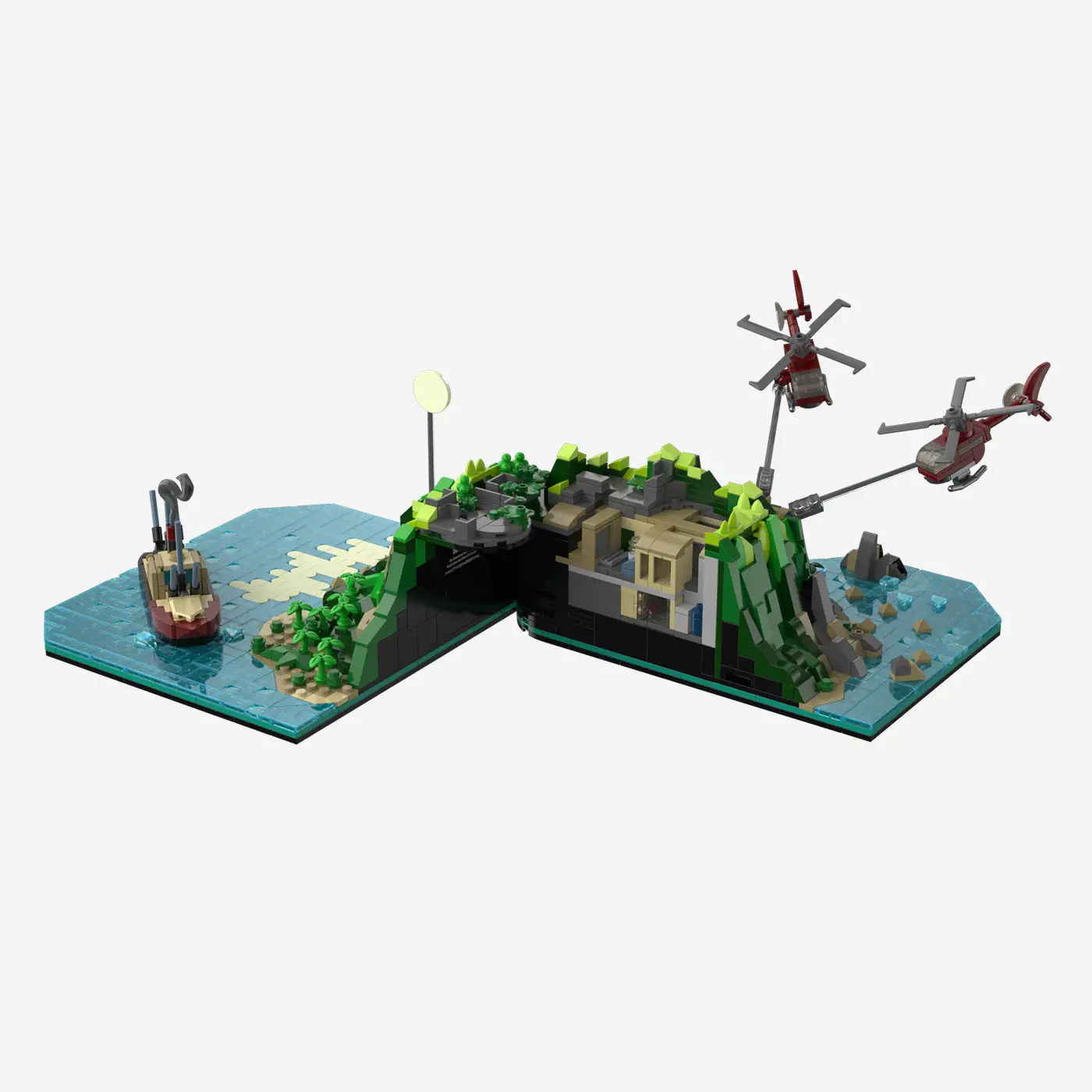 Die drei ???: Toteninsel: Diorama
