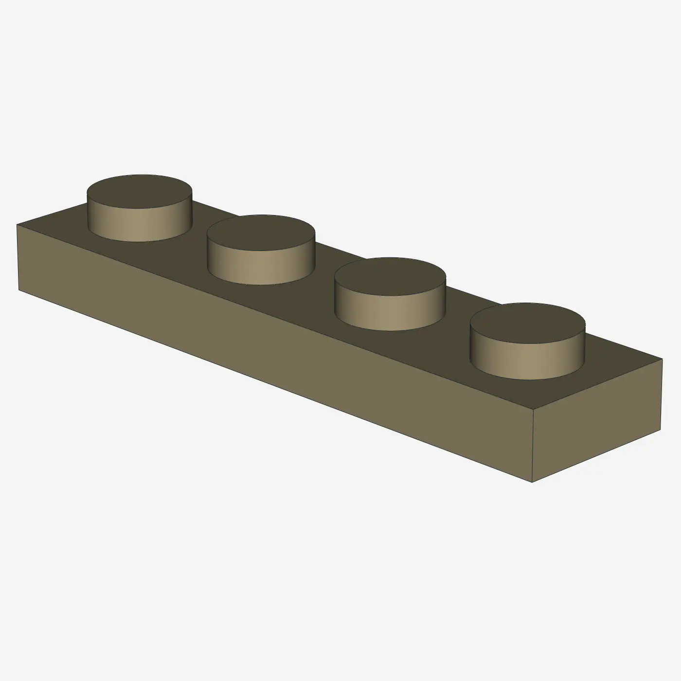 PLATE 1X4 X 100