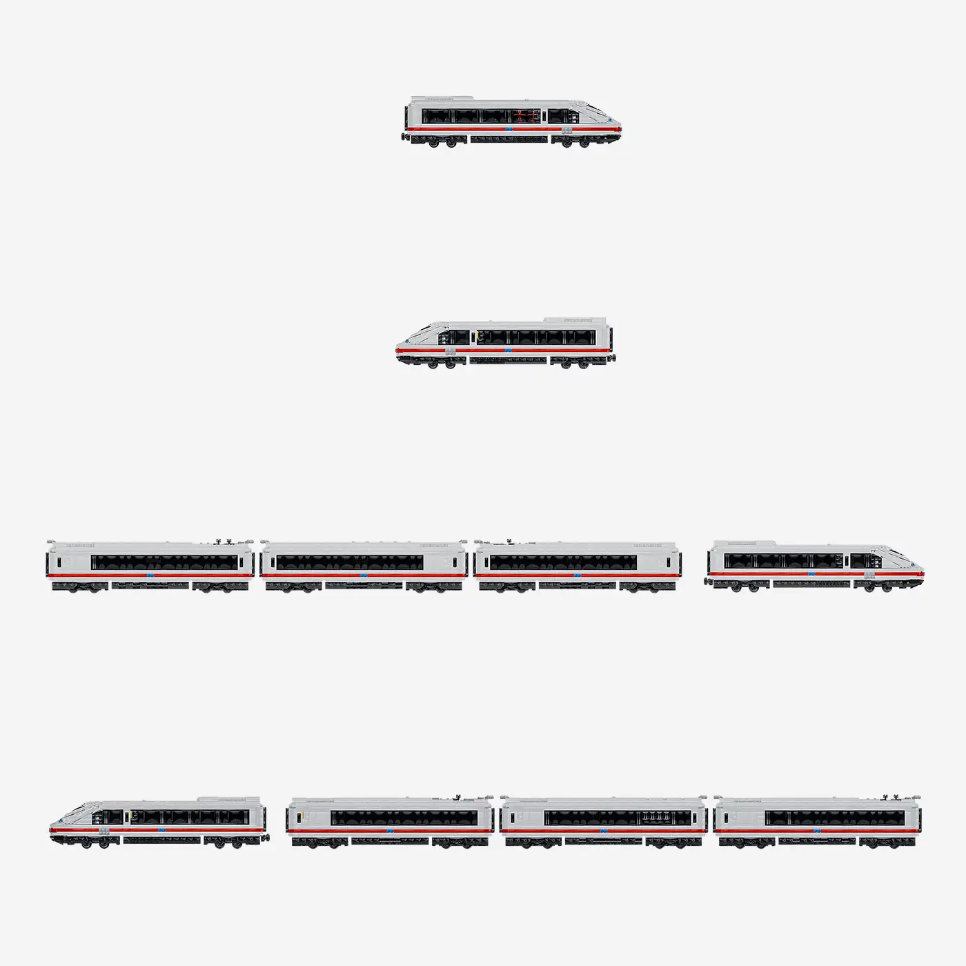 Hochgeschwindigkeits-Triebwagen 2 in 1 (8w)