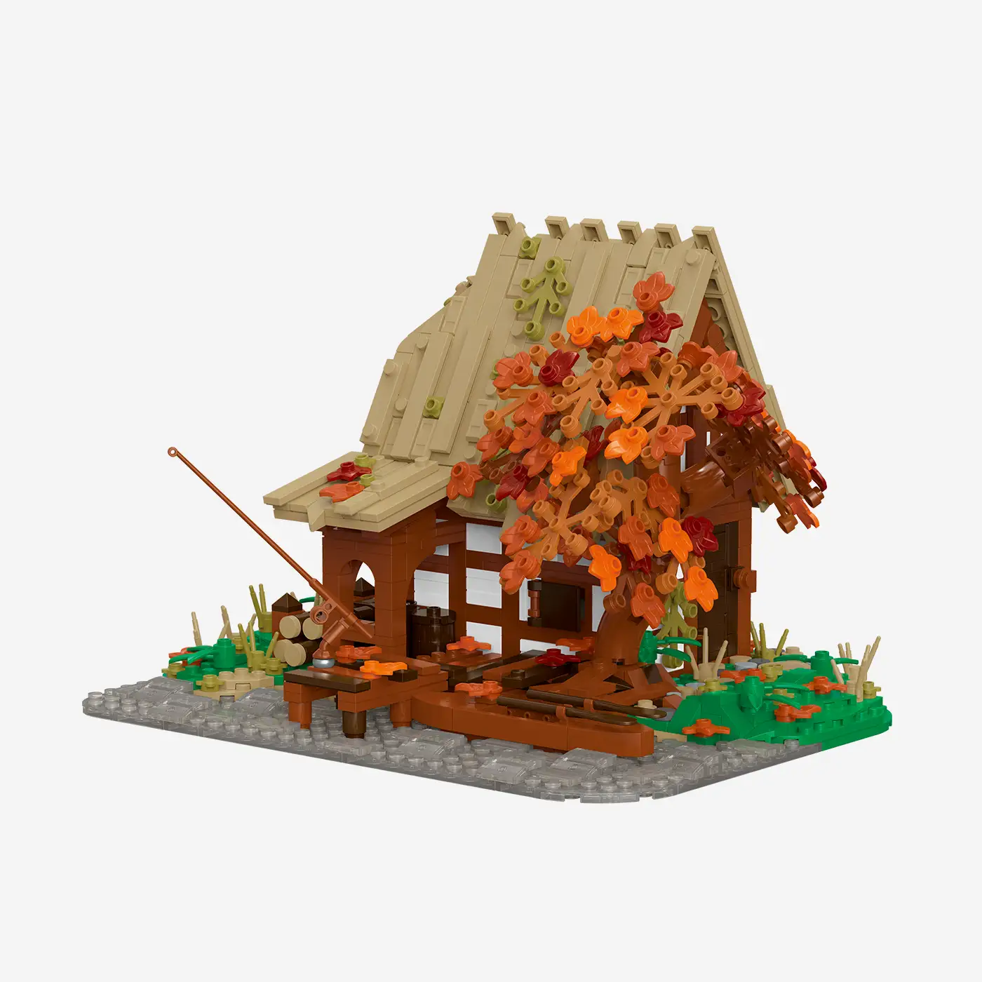 Mittelalterliche Fischerhütte