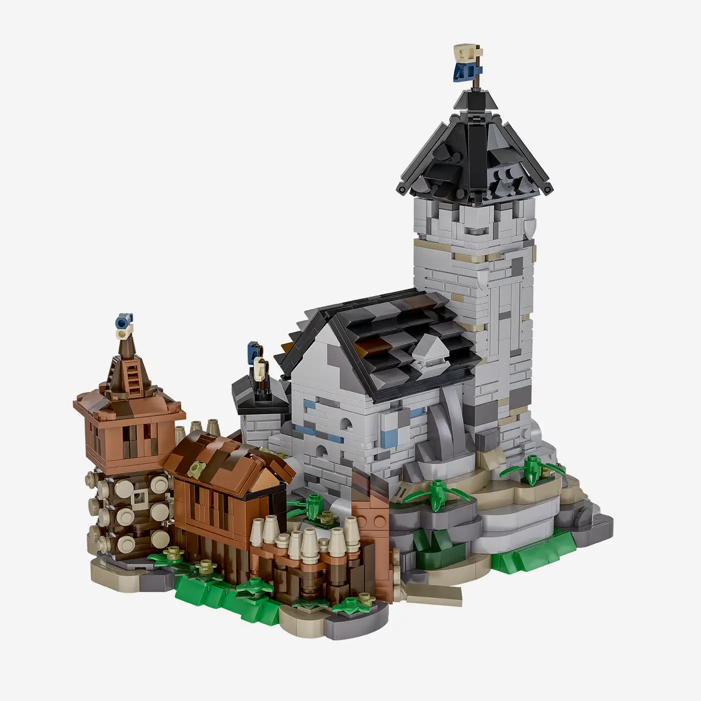 Burg Blaustein – Bergfried und Vorburg