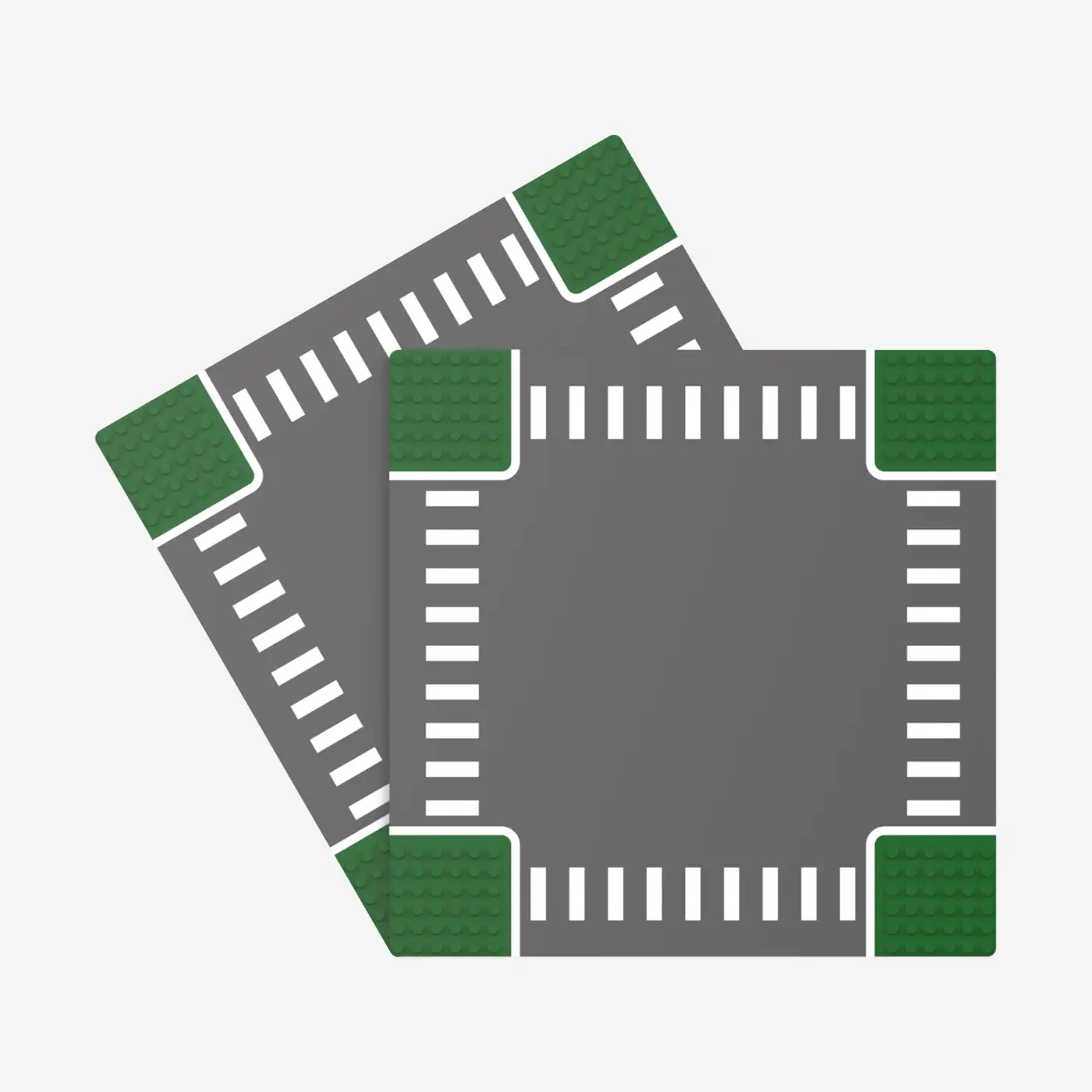 Street Plates 2x 32x32 Intersection green