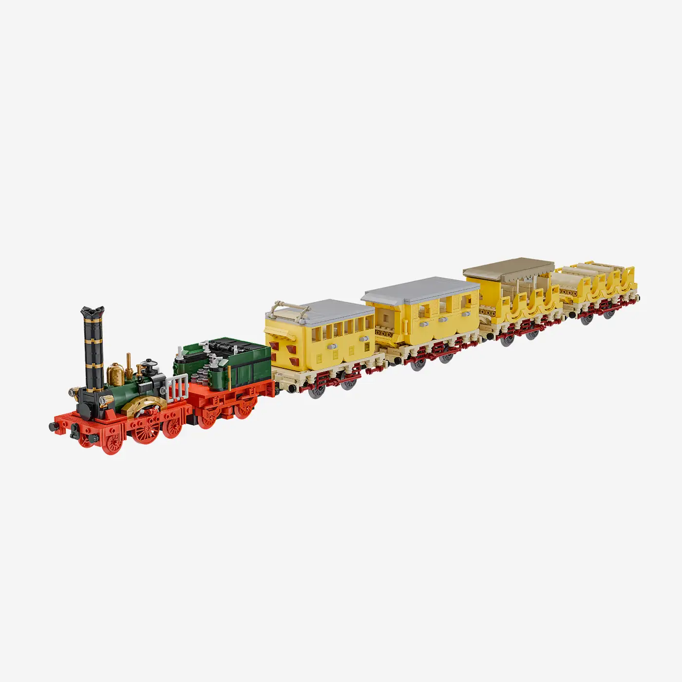 Dampflokomotive Adler mit 1.-3. Klasse-Wagen