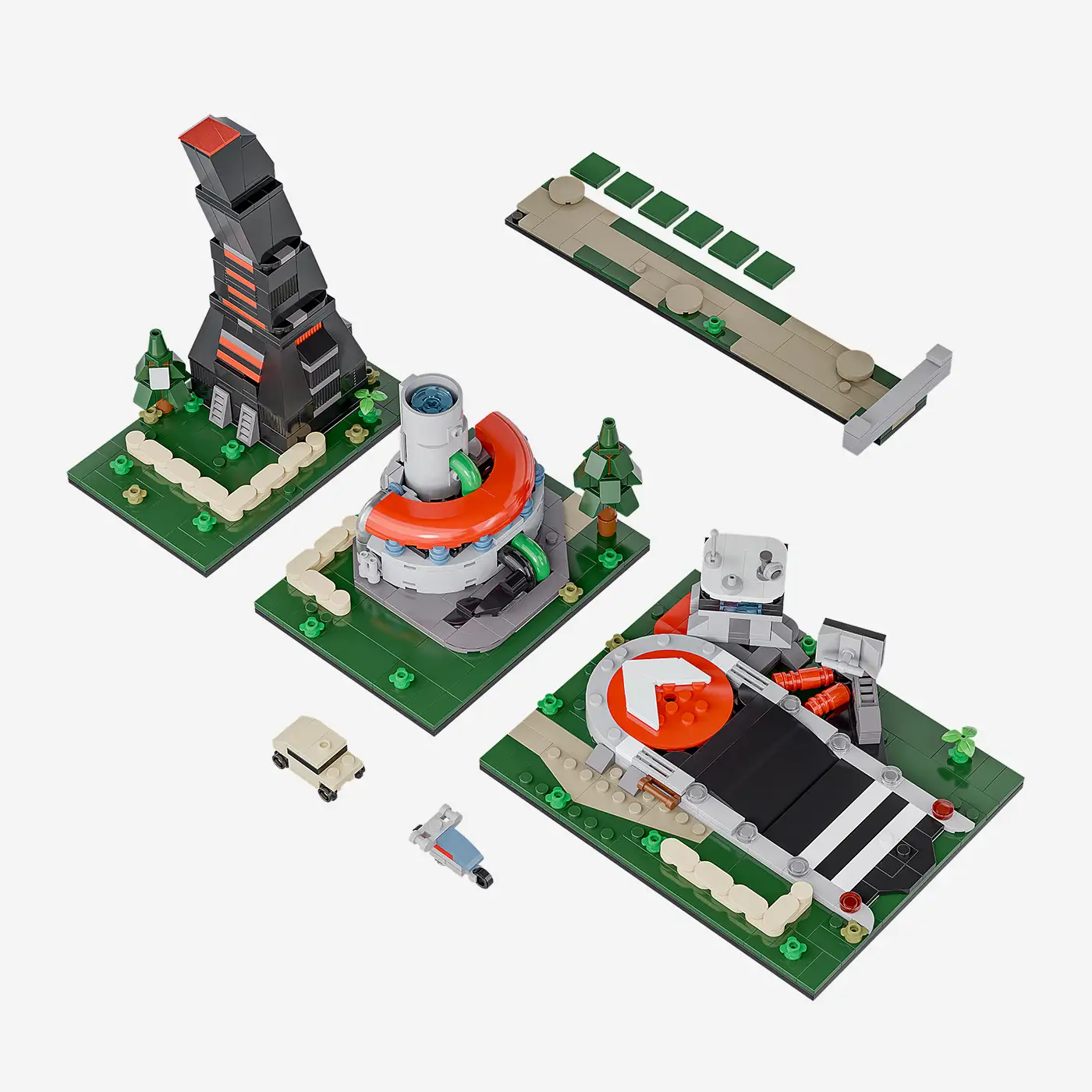 Crystal Conflict: Powerplant + Airport + Obelisk