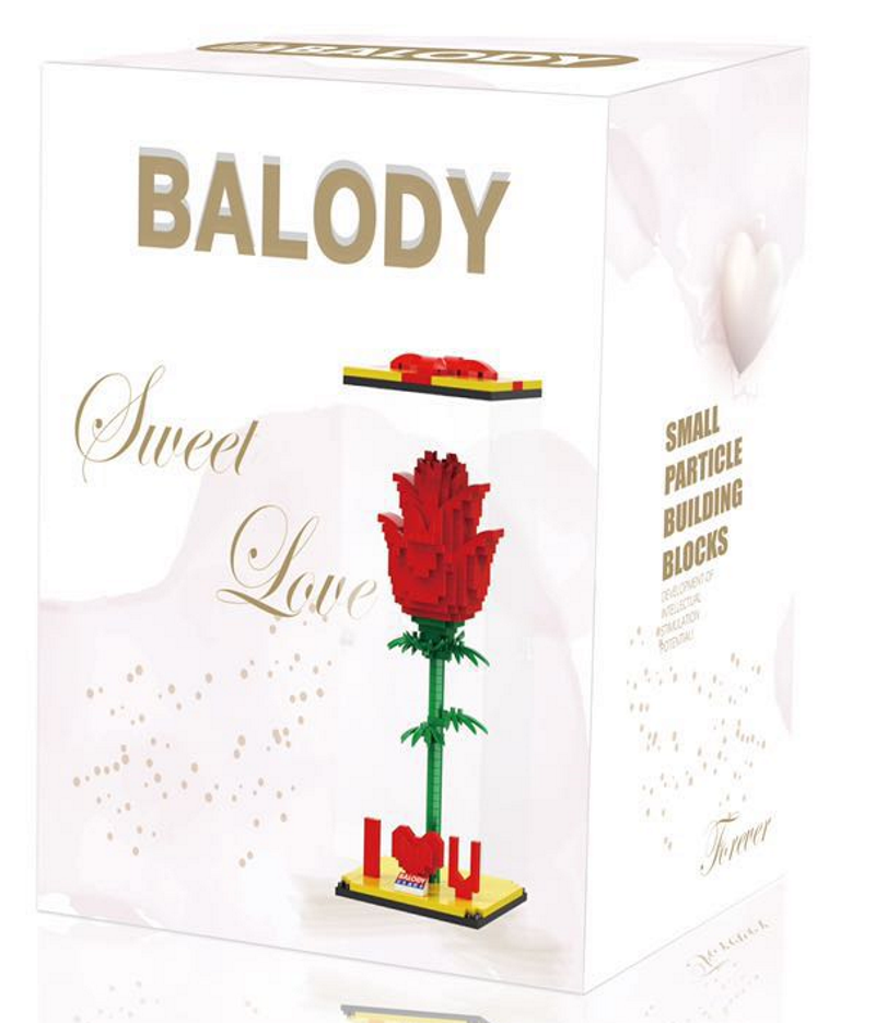Rote Rose (diamond blocks)