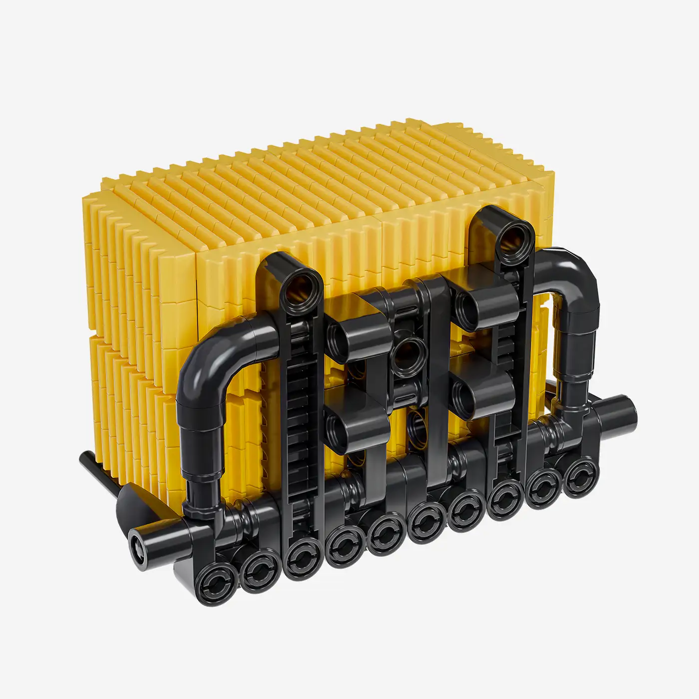 Moderner Traktor 1:18 - Frontladeraufbau mit Zubehör