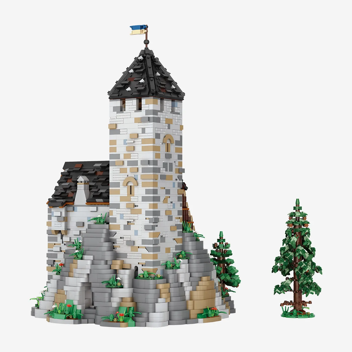 Burg Blaustein Bergfried Erweiterung (Mini Blocks)