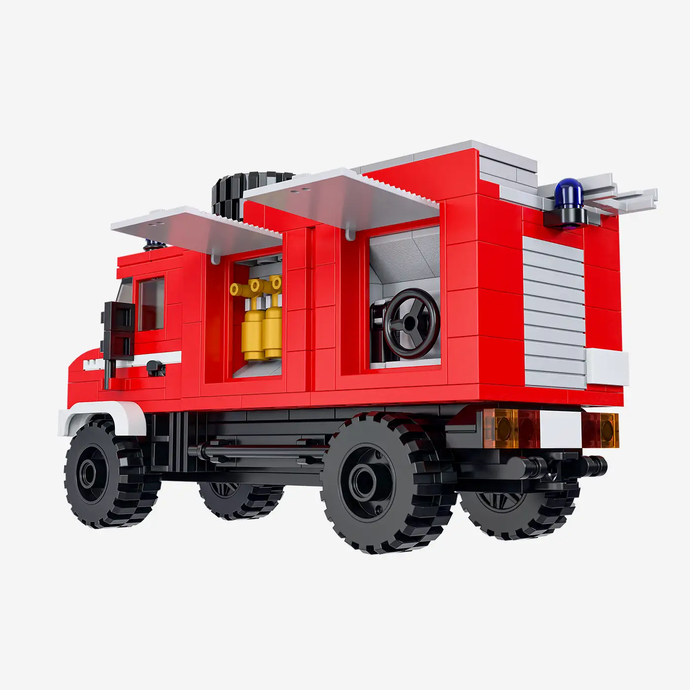 Feuerwehr Mehrzweckfahrzeug mit verschiedenen Aufbauten