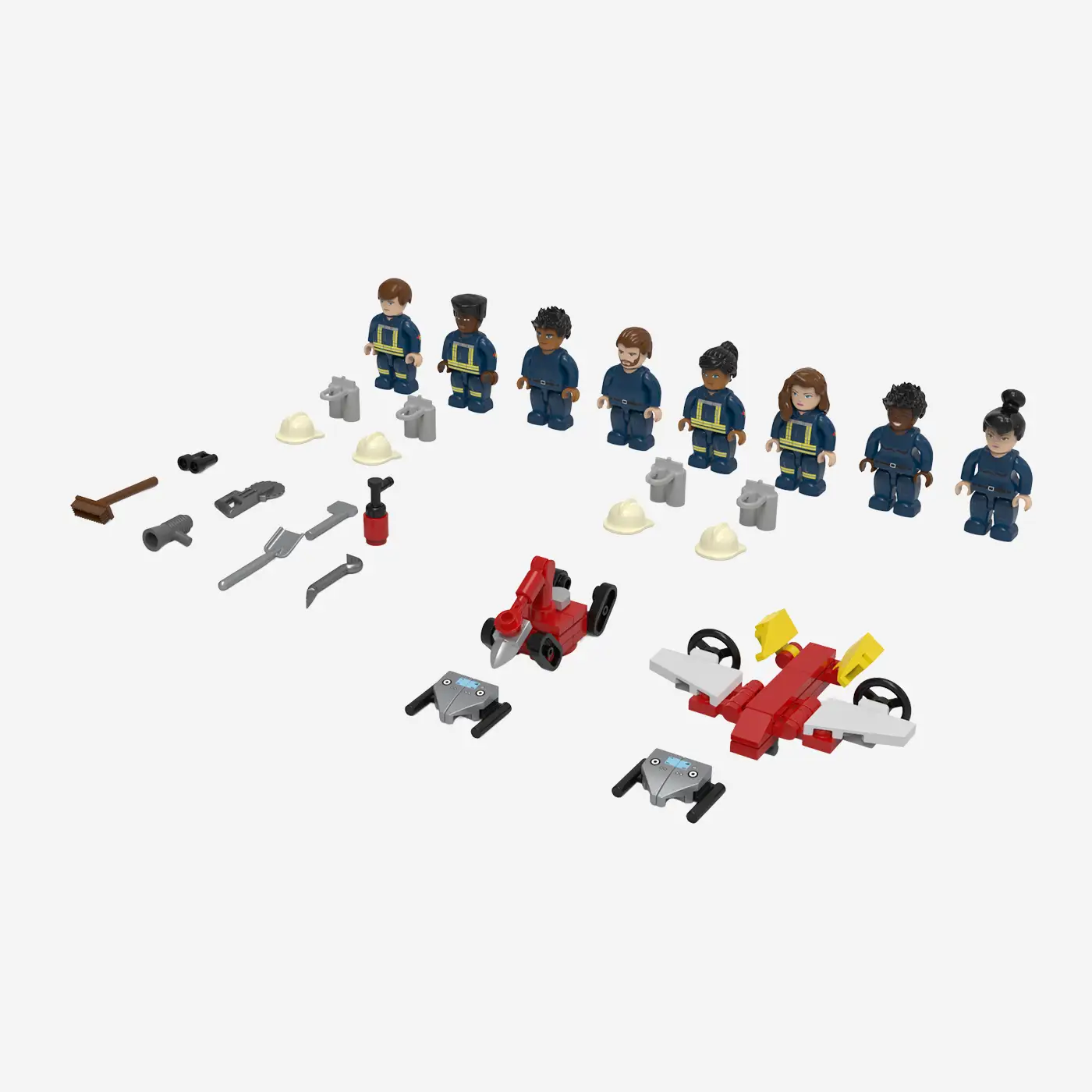 Fire Fighter Minifigures: Drone Support