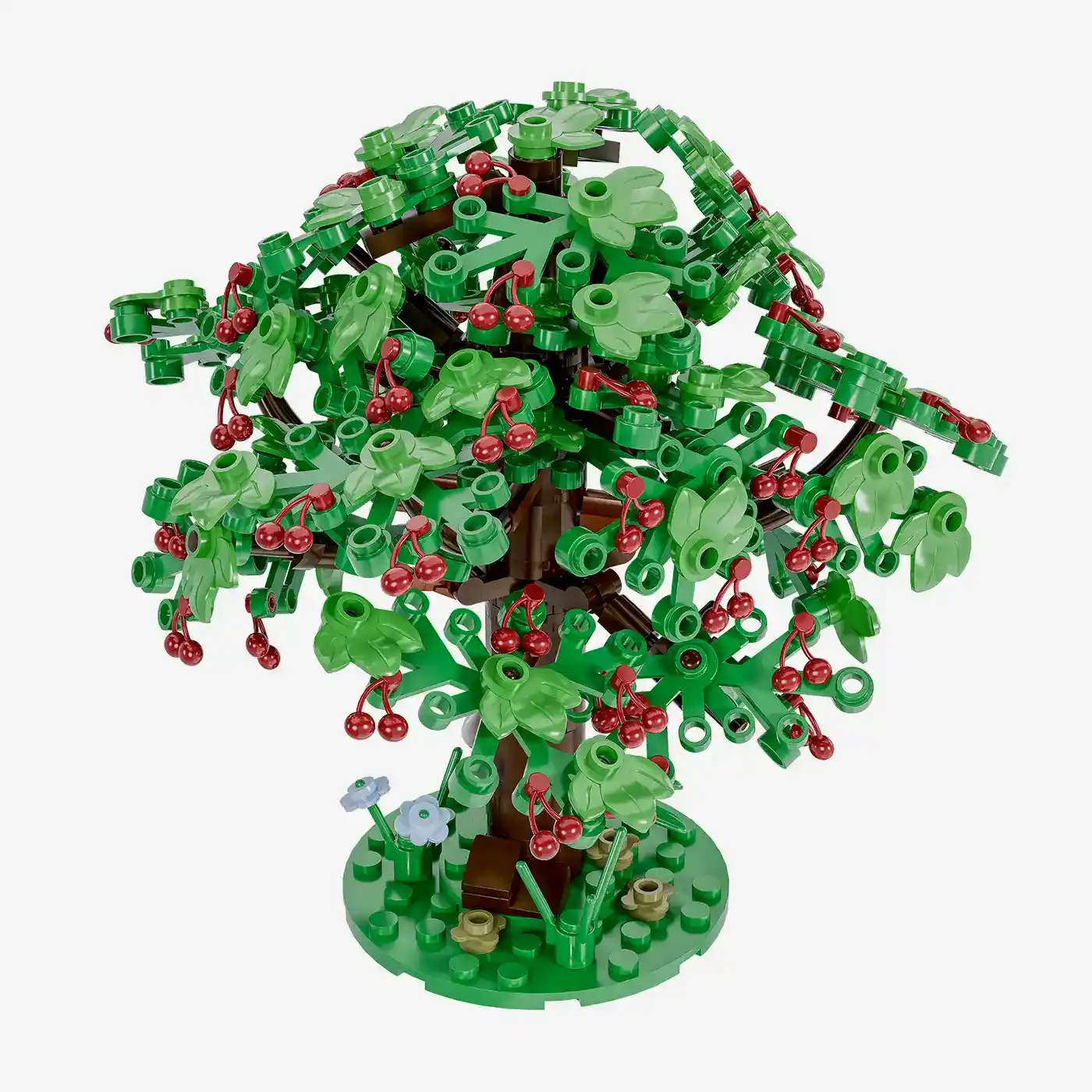 Cherry trees in summer, set of 2
