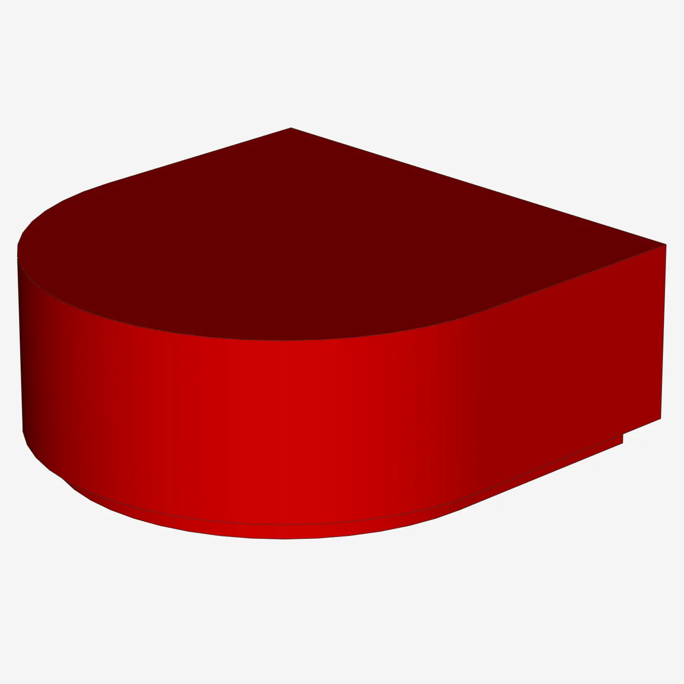 FLAT TILE 1x1 ½ CIRCLE X 200