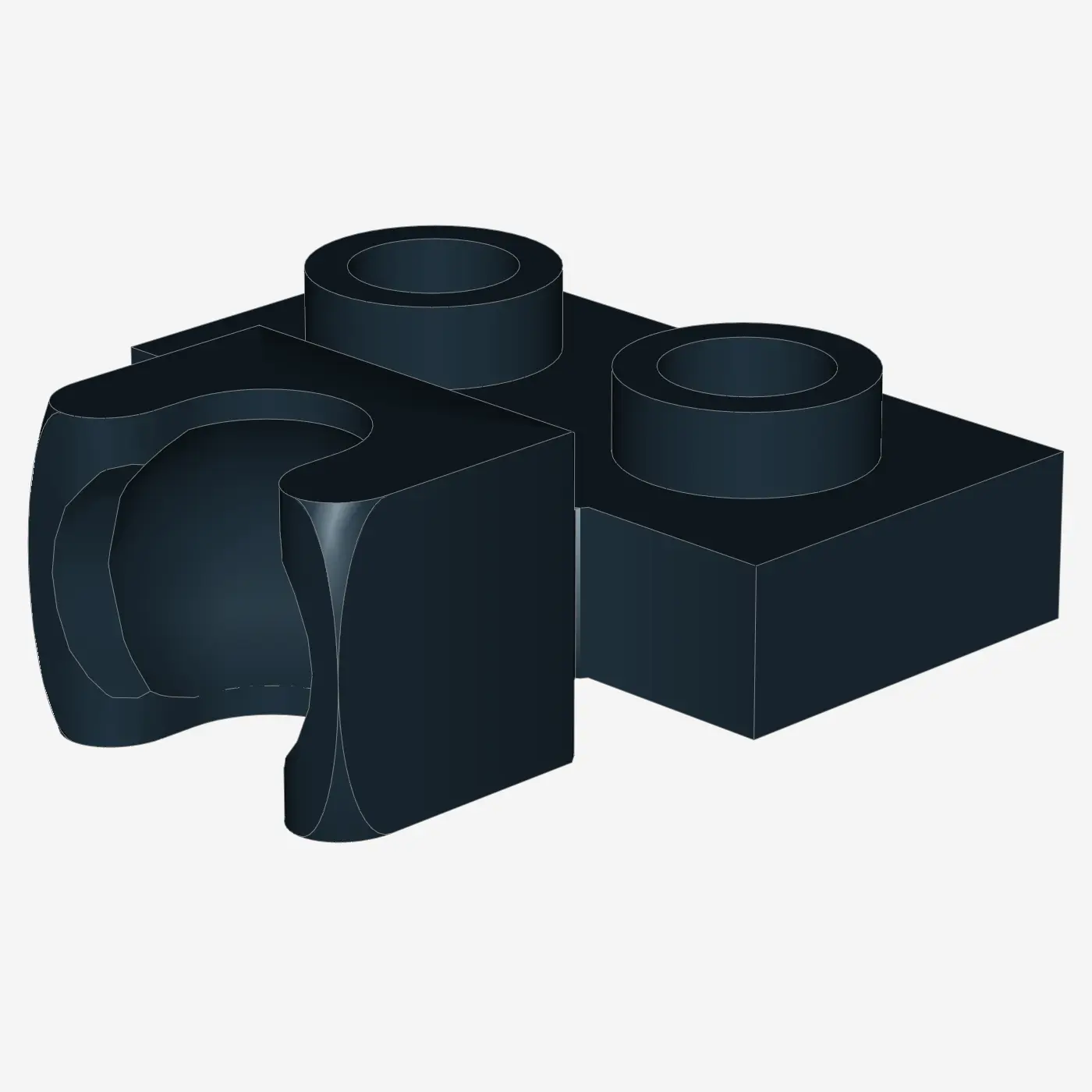 PLATE 1X2 BALL CUP / FRICTION MIDDLE X 100