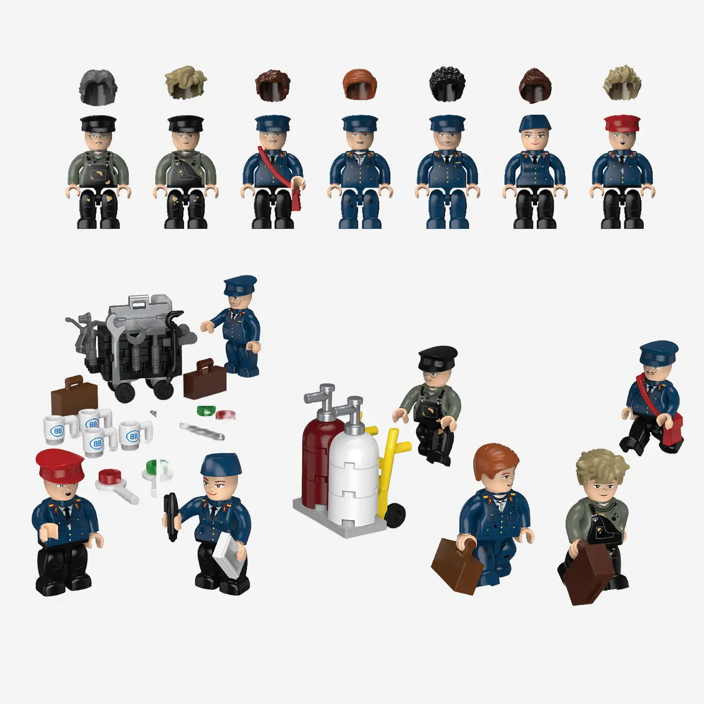 Minifigure - German Reichsbahn Employes