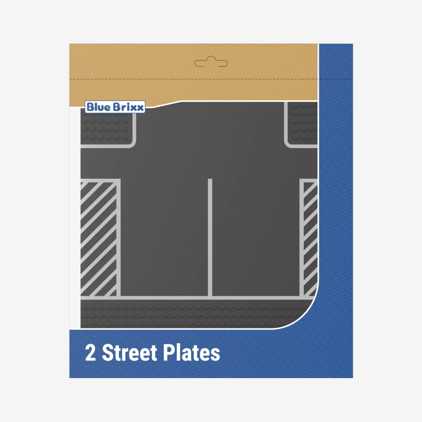 Street Plates 2x 32x32 Parking lot dark bluish gray