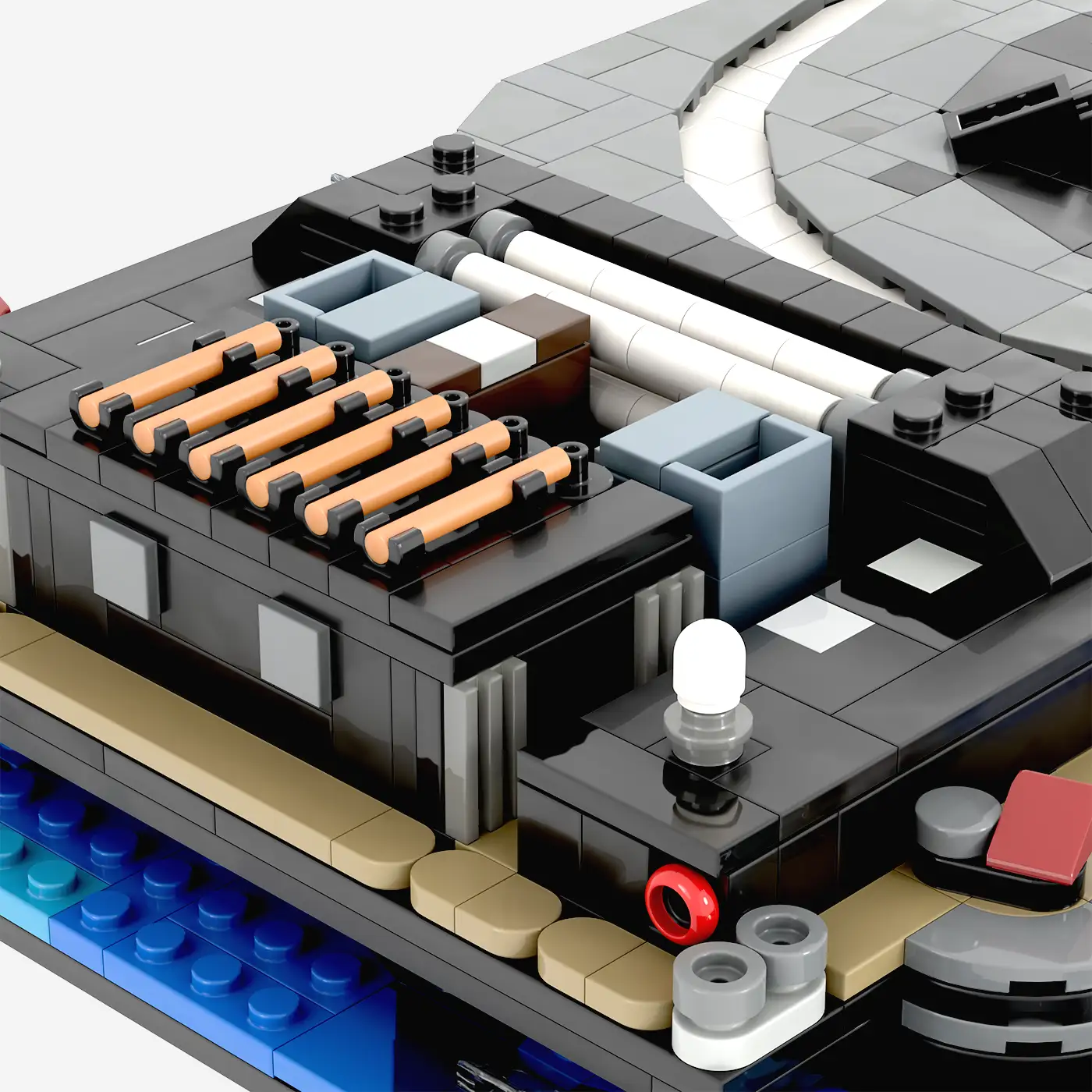 Drohnenschiff mit Raketenstufen