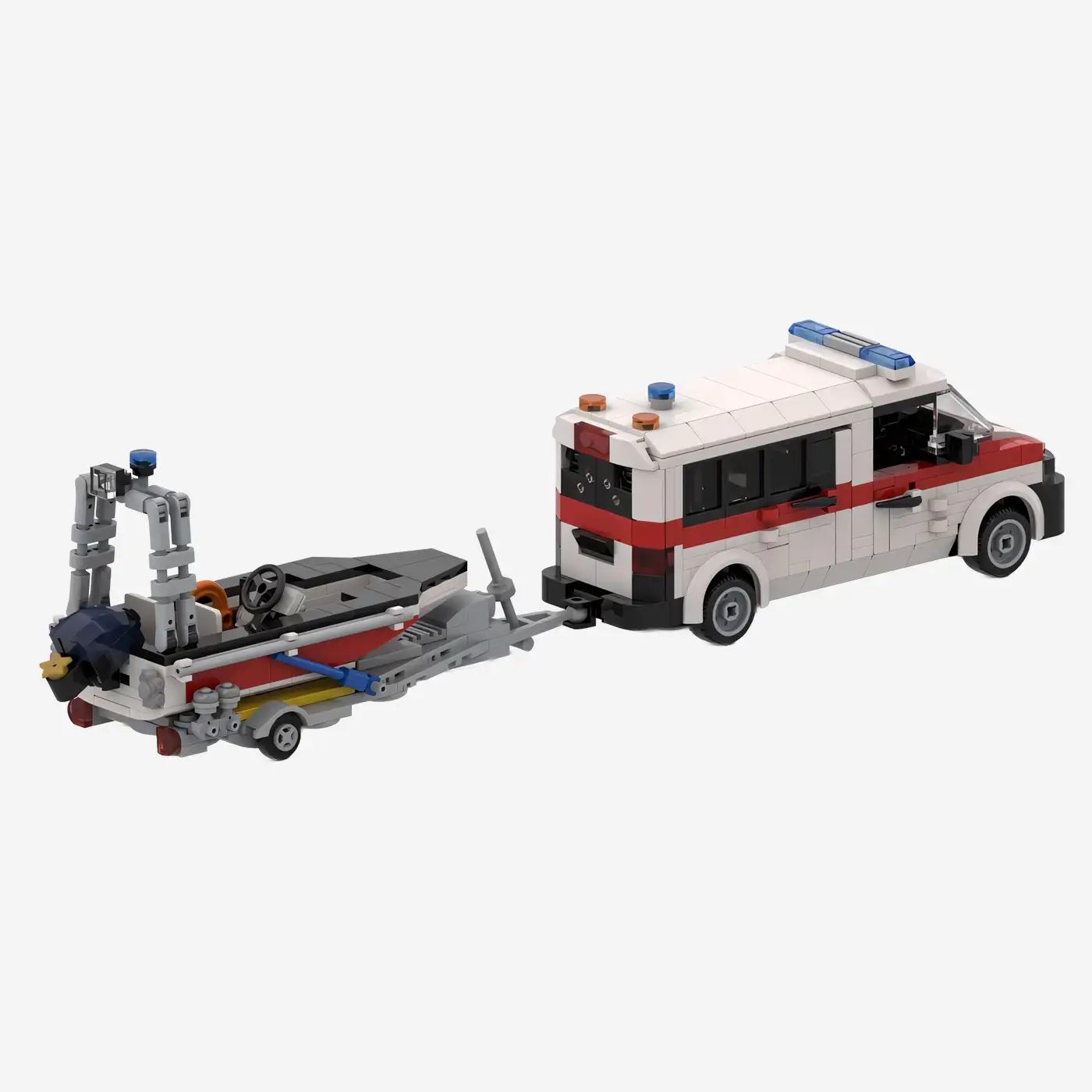 Water Rescue Vehicle with Boat