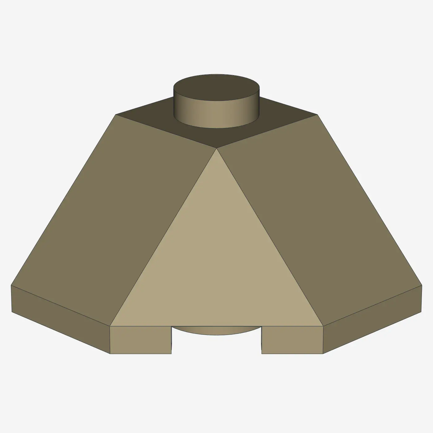 ROOF TILE 2X2X1 45 DEGR. - BOT. 45 DEGR. X 50