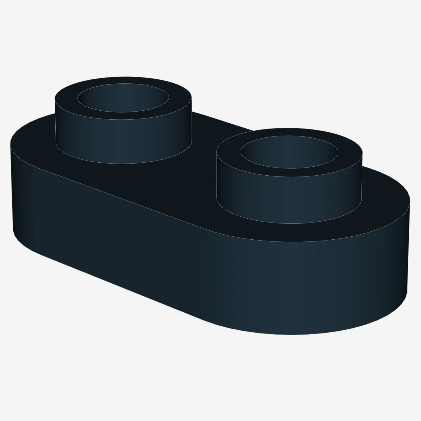 Plate, Modified 1 x 2 Rounded with 2 Open Studs X 200