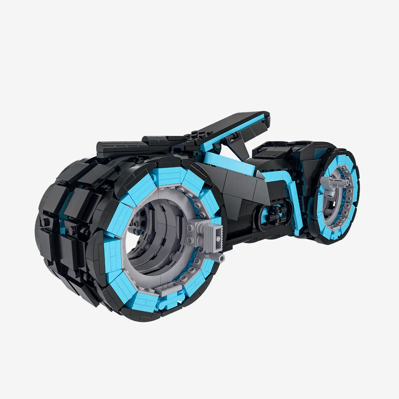 Futuristic light motorbike