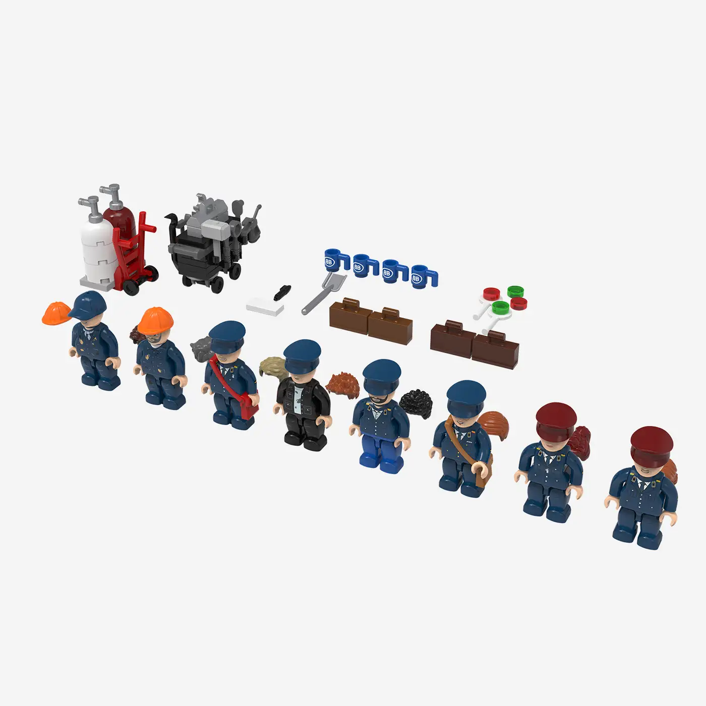 Minifigure - German Bundesbahn Employes