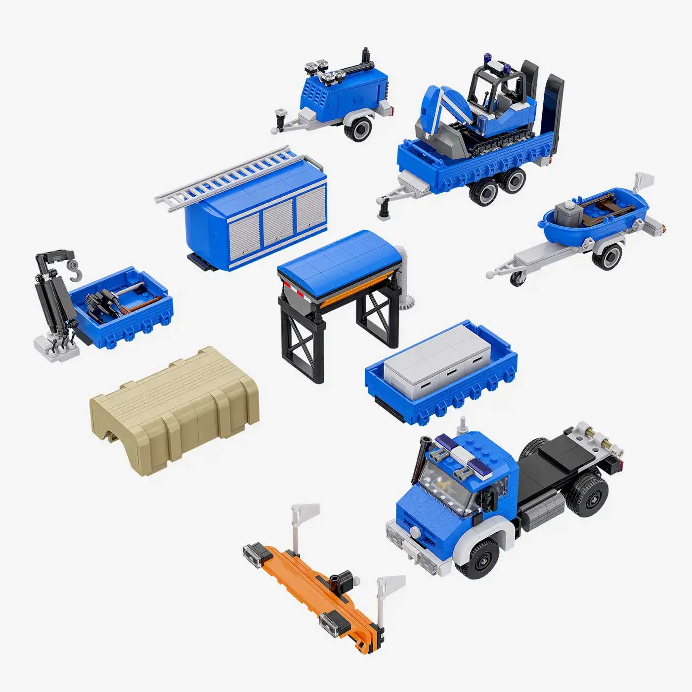 Technisches Hilfswerk multi-purpose vehicle with swap body and accessories