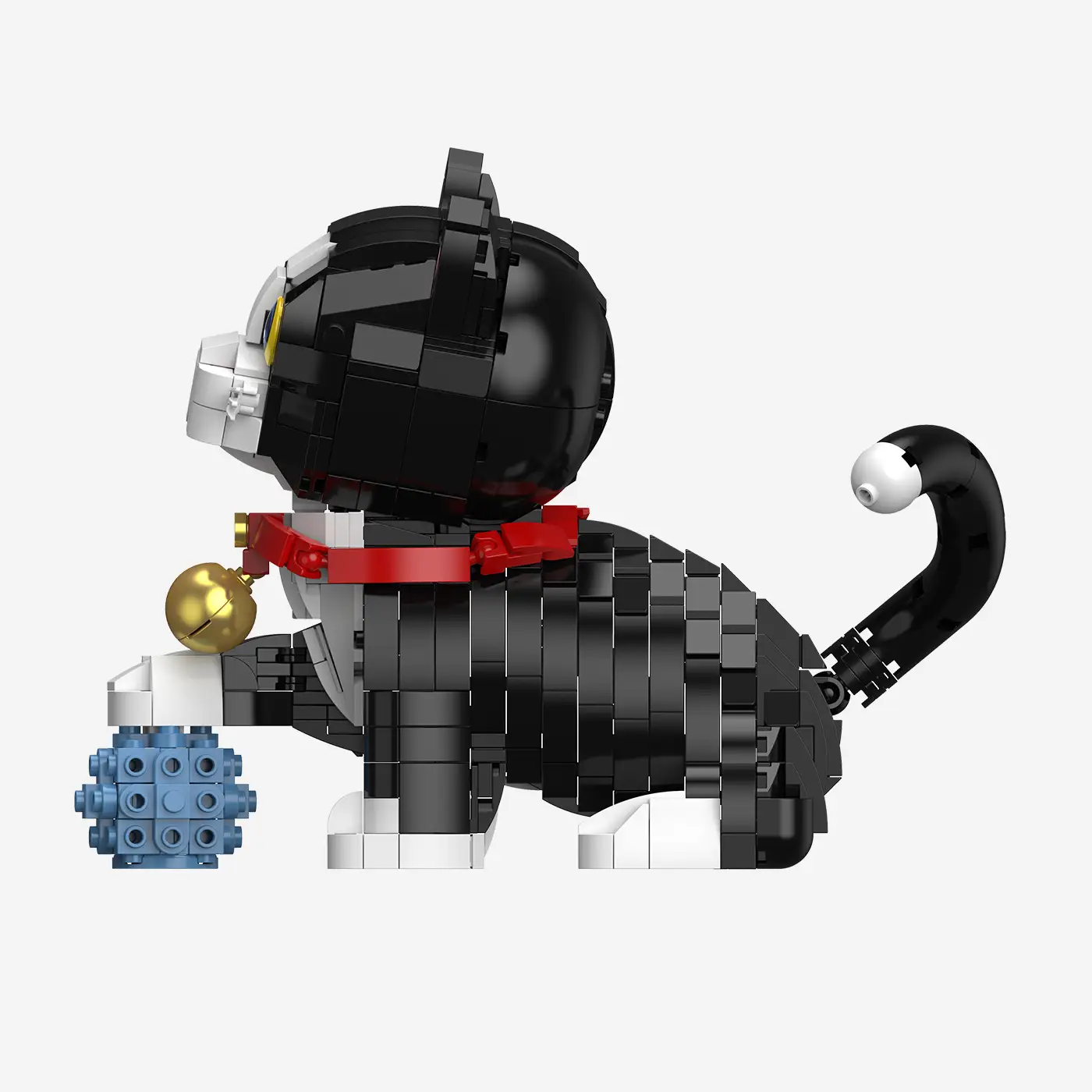 Kleine schwarze Katze