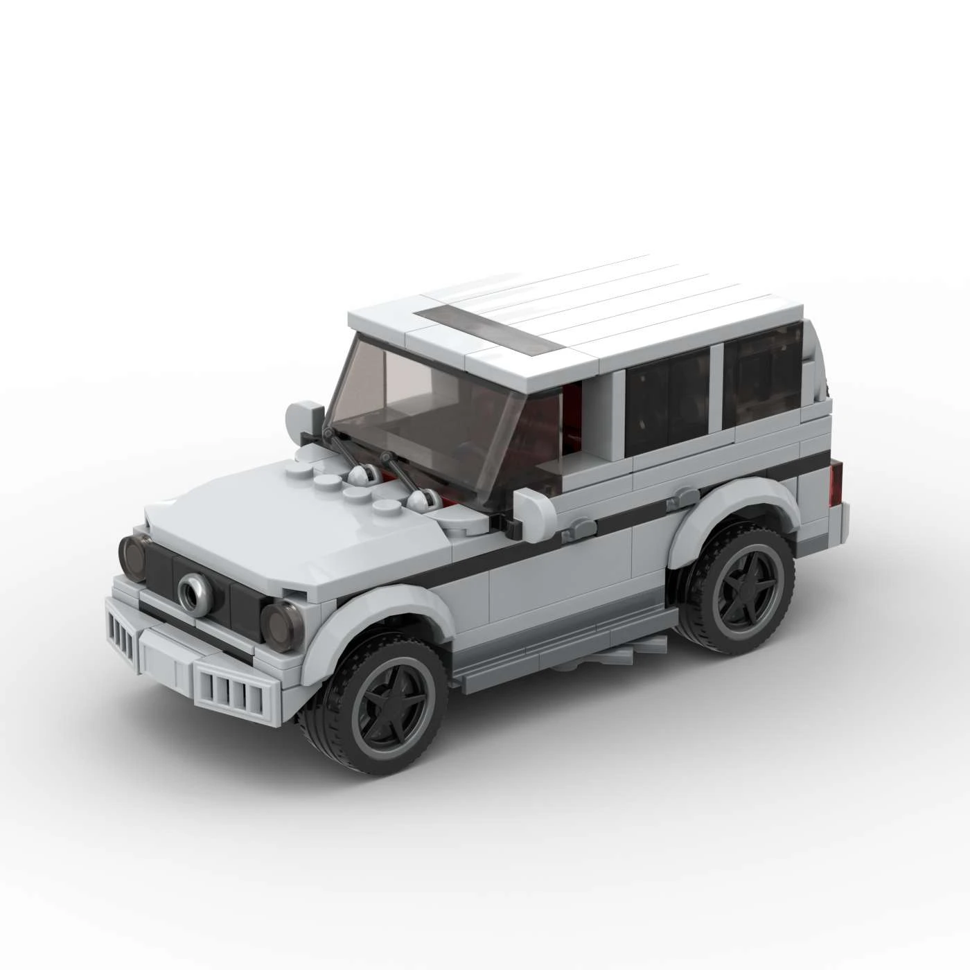 Grauer Geländewagen