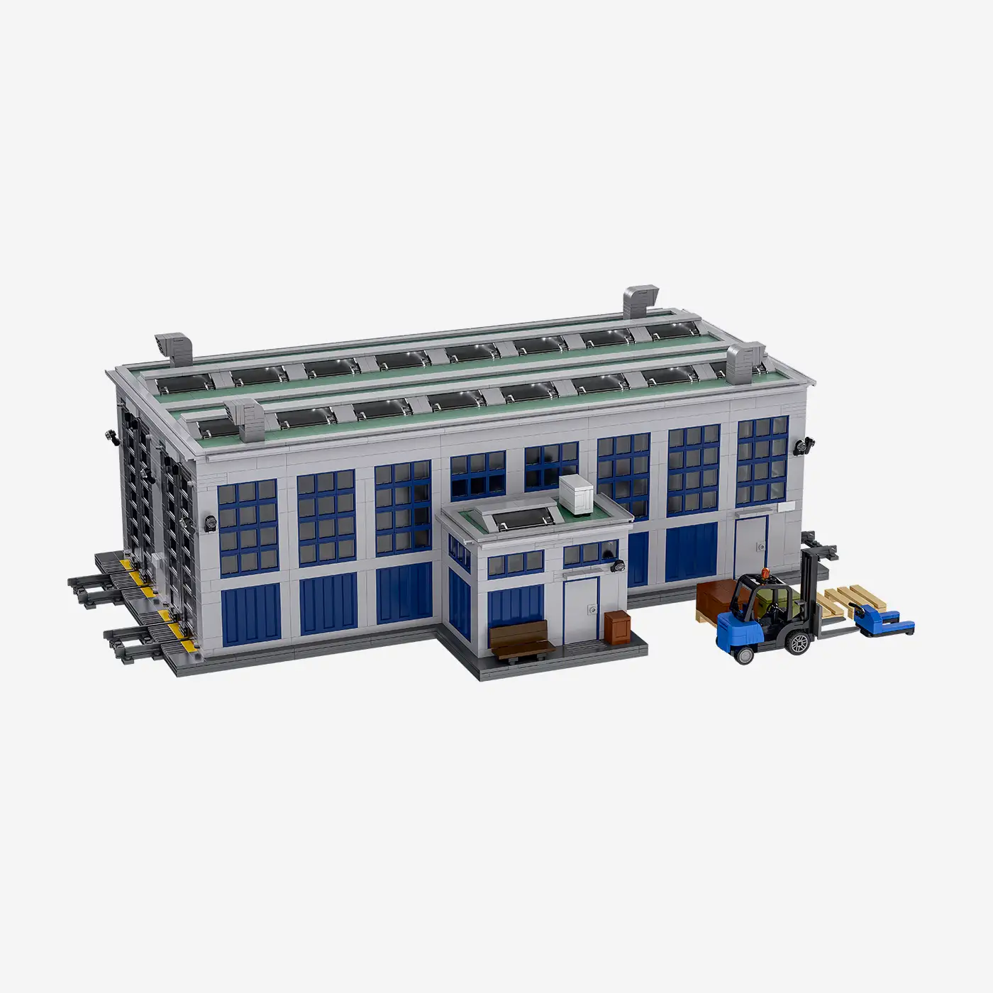 Moderne Lokhalle