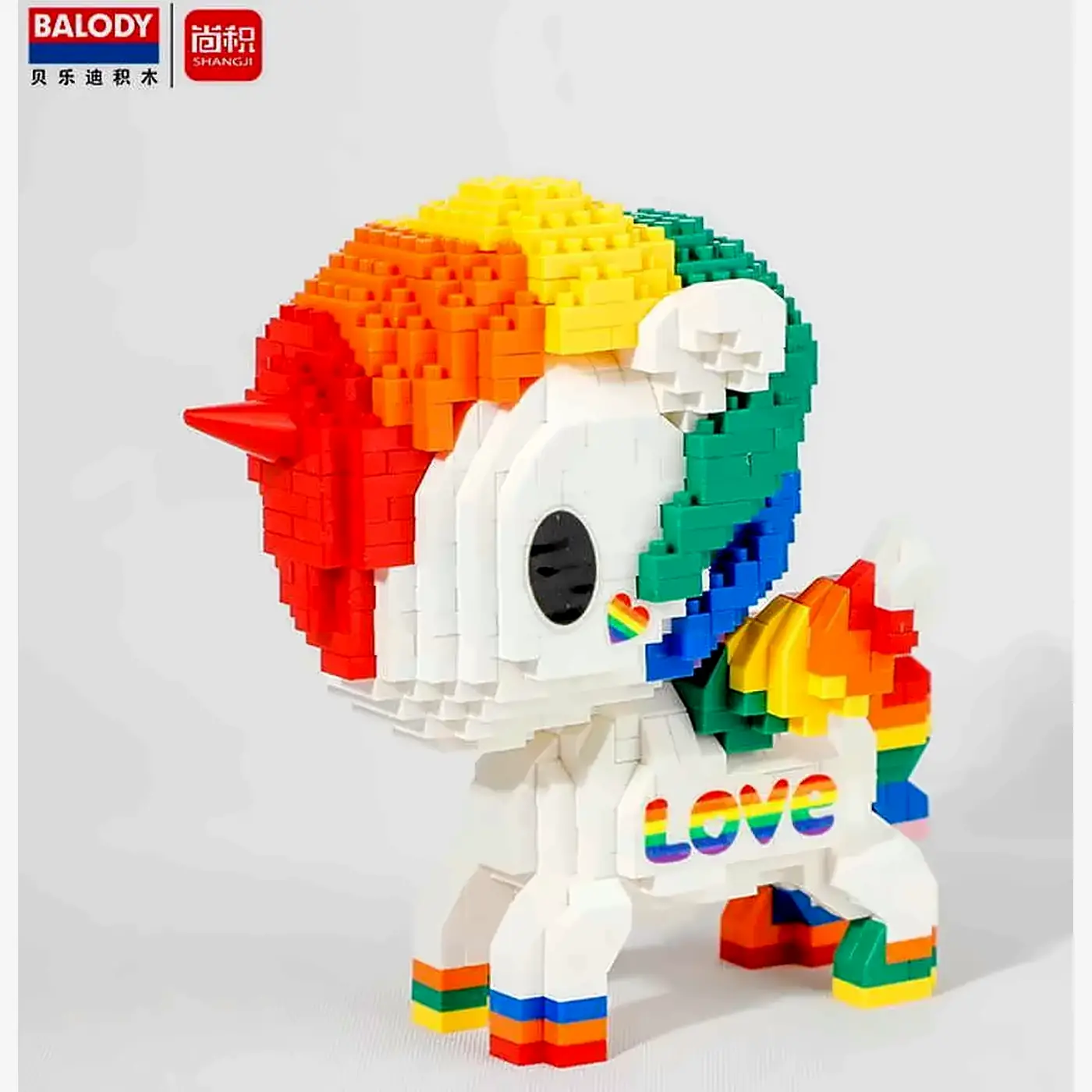 Einhorn Regenbogen-Liebe (diamond blocks)