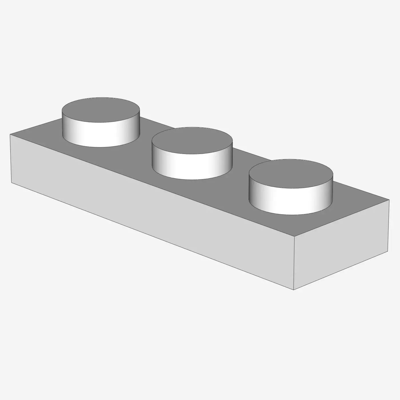 PLATE 1X3 X 100