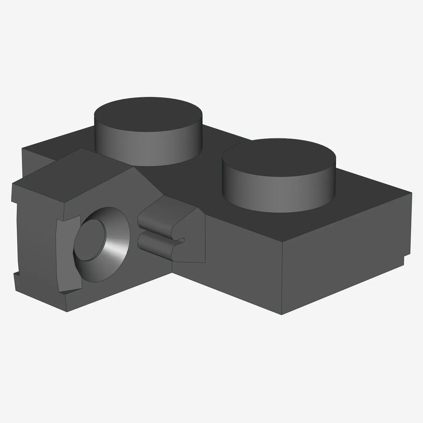 PLATE 1X2 W. STUB/VERTICAL X 100