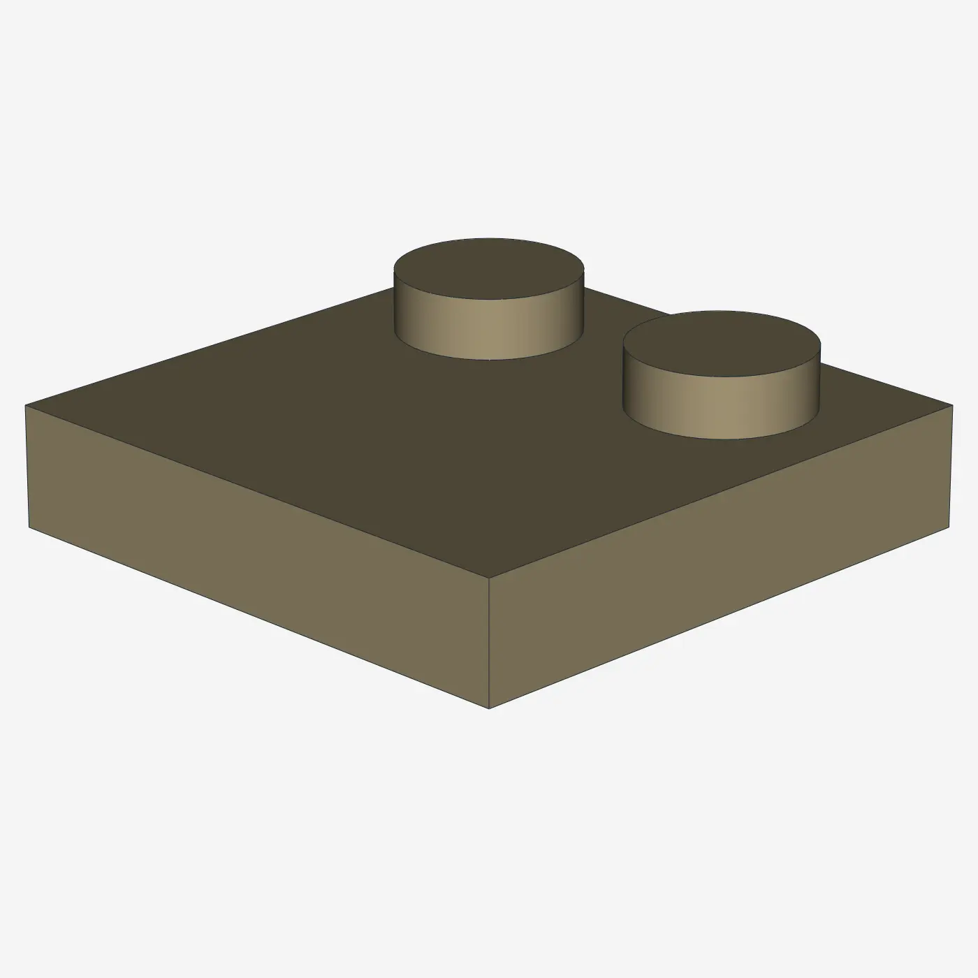 Tile 2 x 2 with 2 Studs X 100