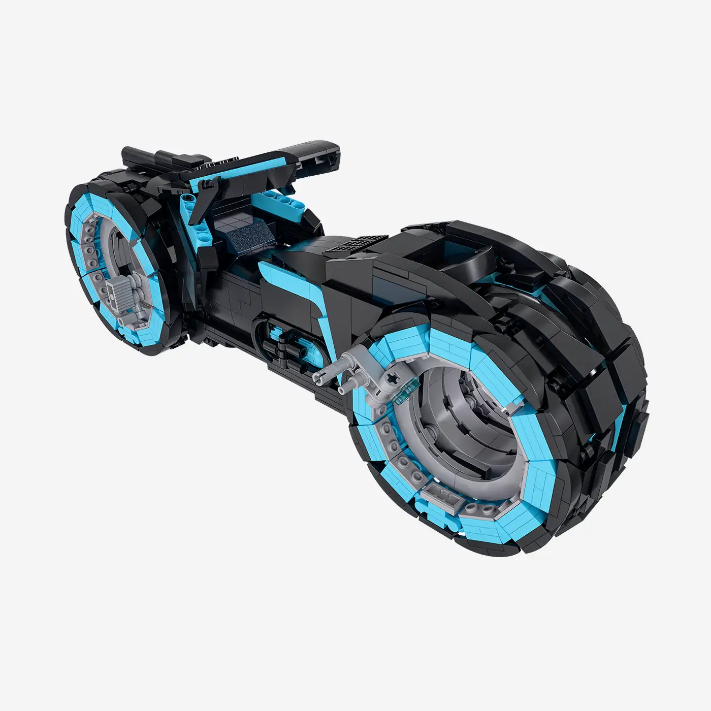 Futuristic light motorbike