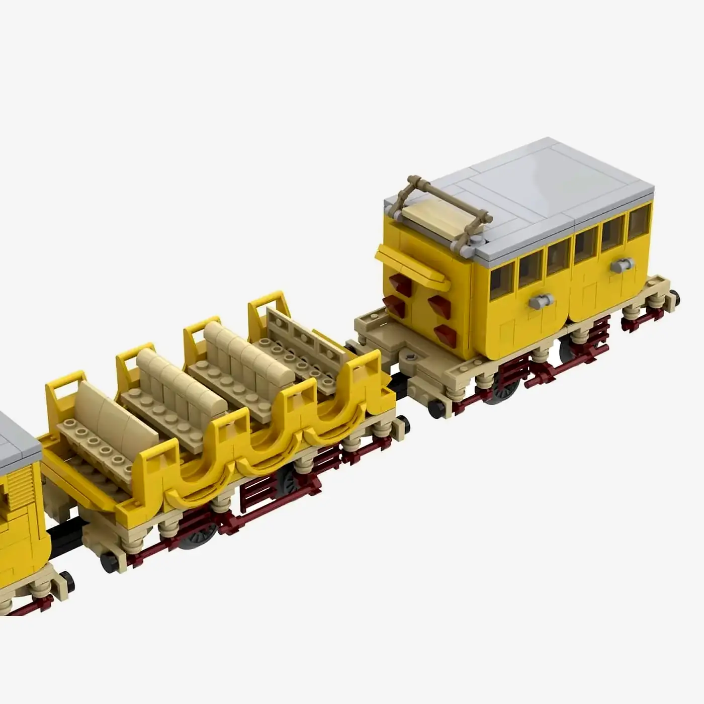 Dampflokomotive Adler mit 1.-3. Klasse-Wagen