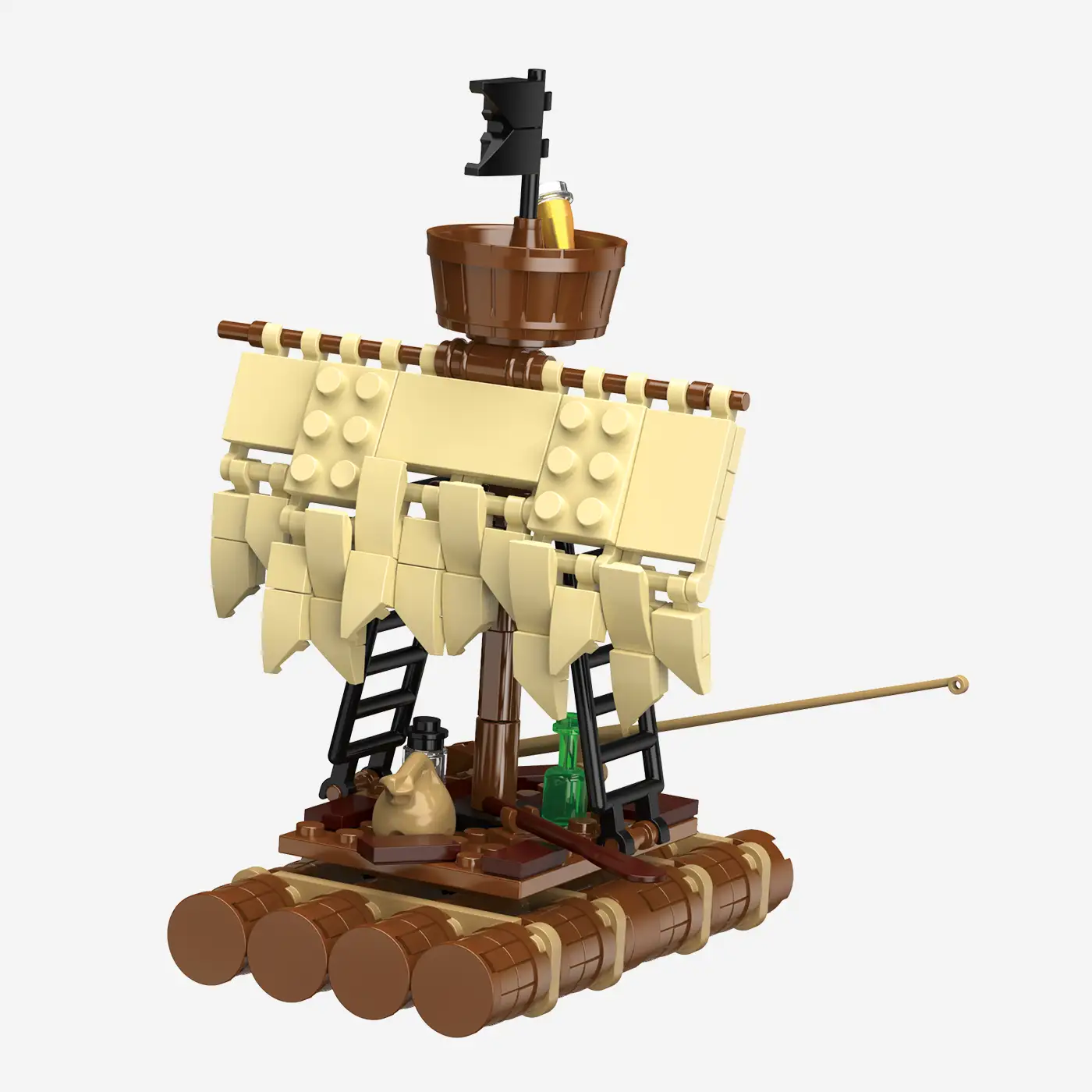 Legenden der Schatzküste: Insel mit Floß