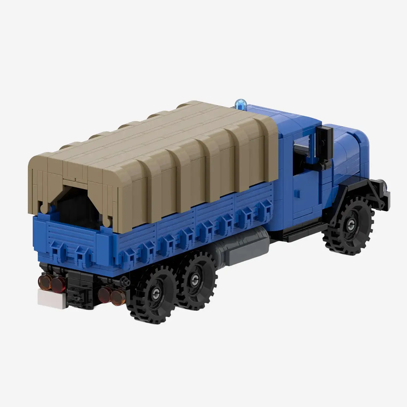 Technisches Hilfswerk Vintage Truck with Tarpaulin