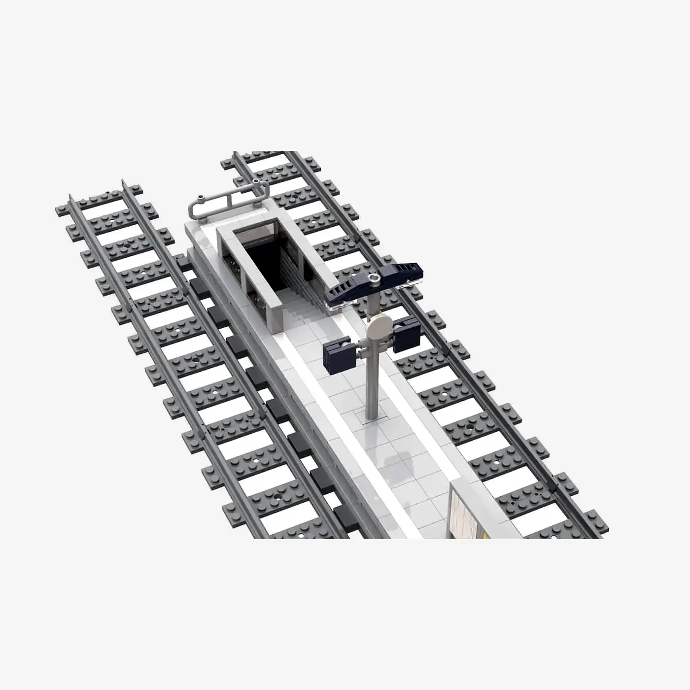 Moderner Bahnsteig