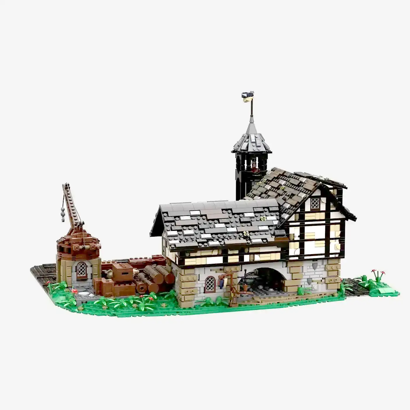 Mittelalterlicher Flusshafen