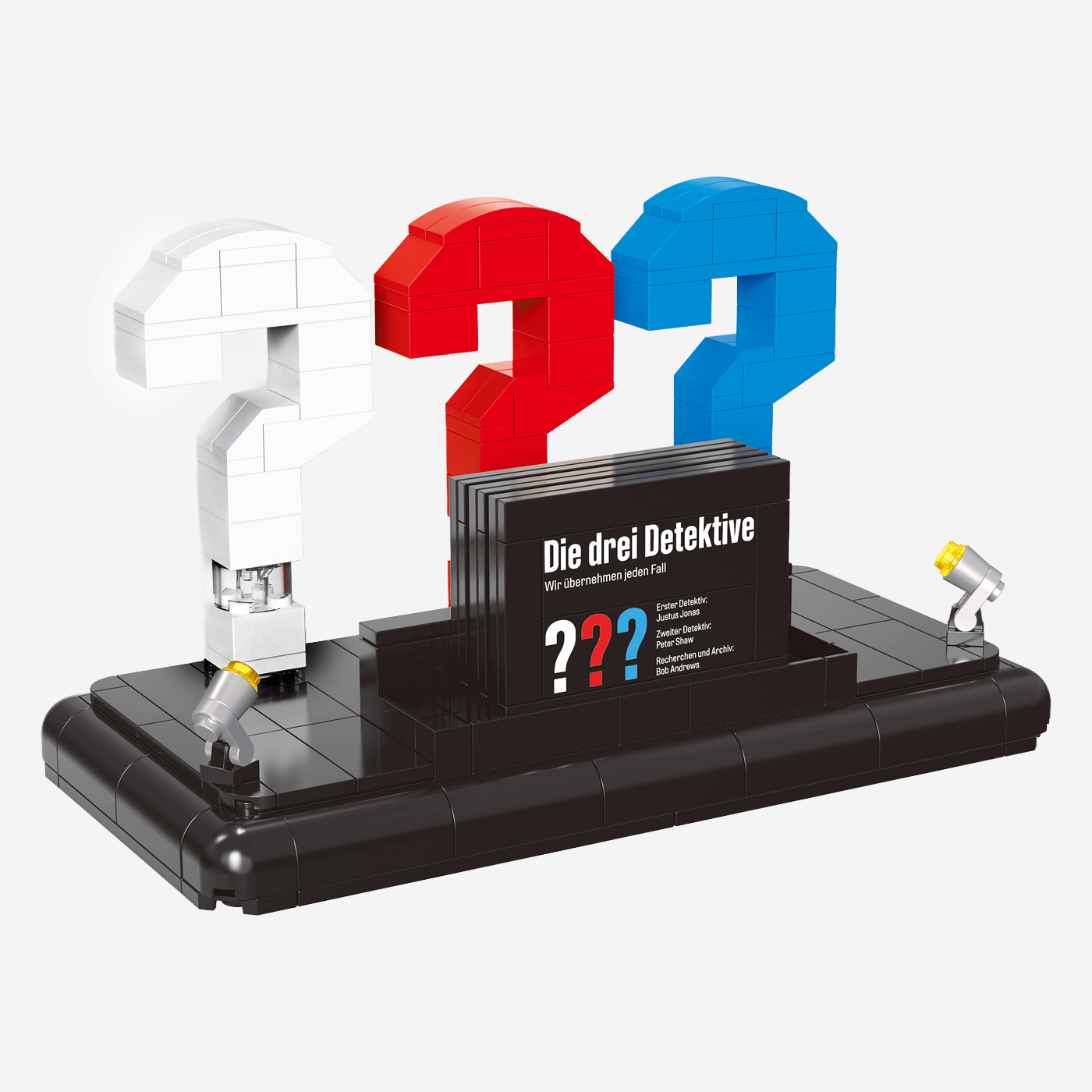 Die drei ???: 3D-Logo mit Visitenkarte