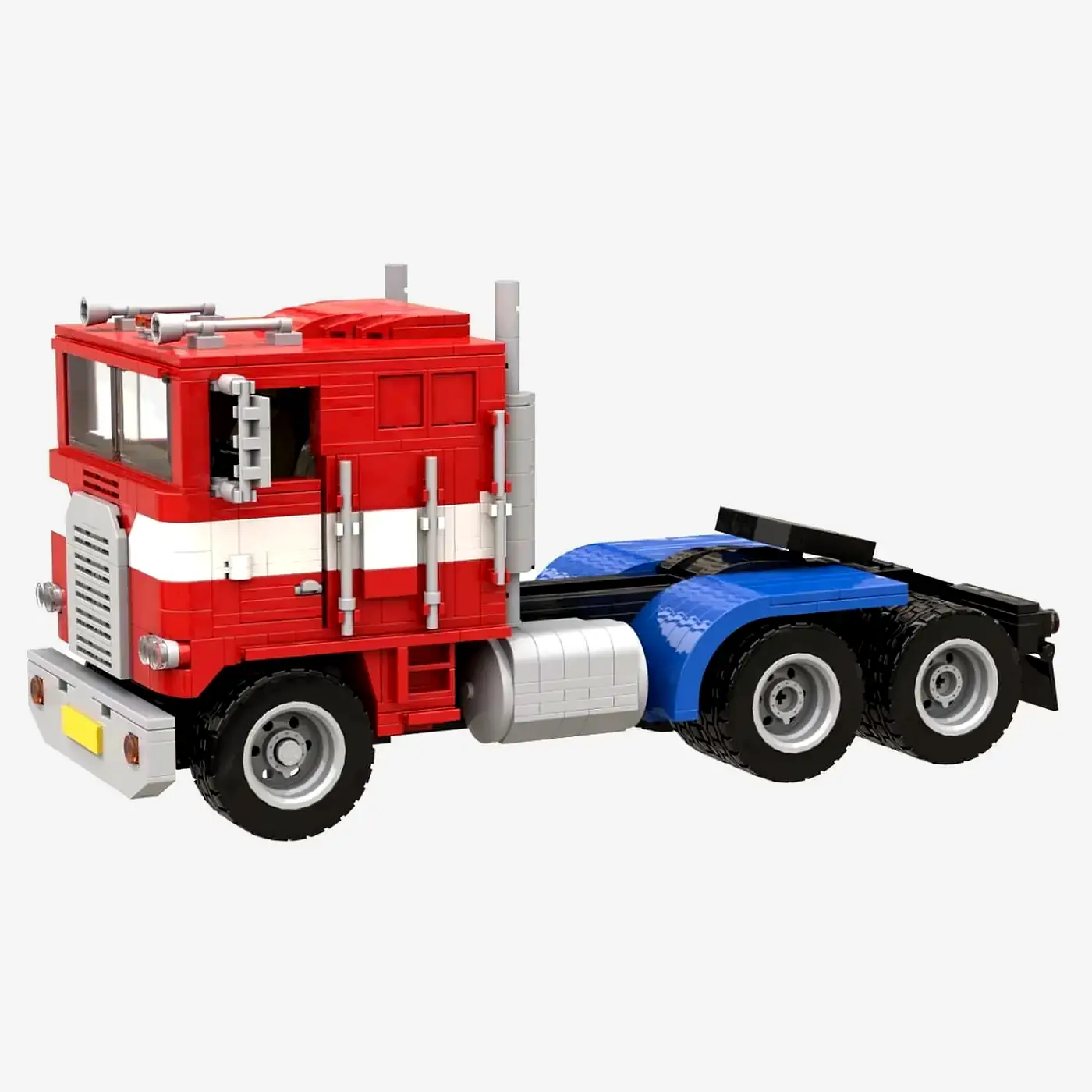 red-white truck