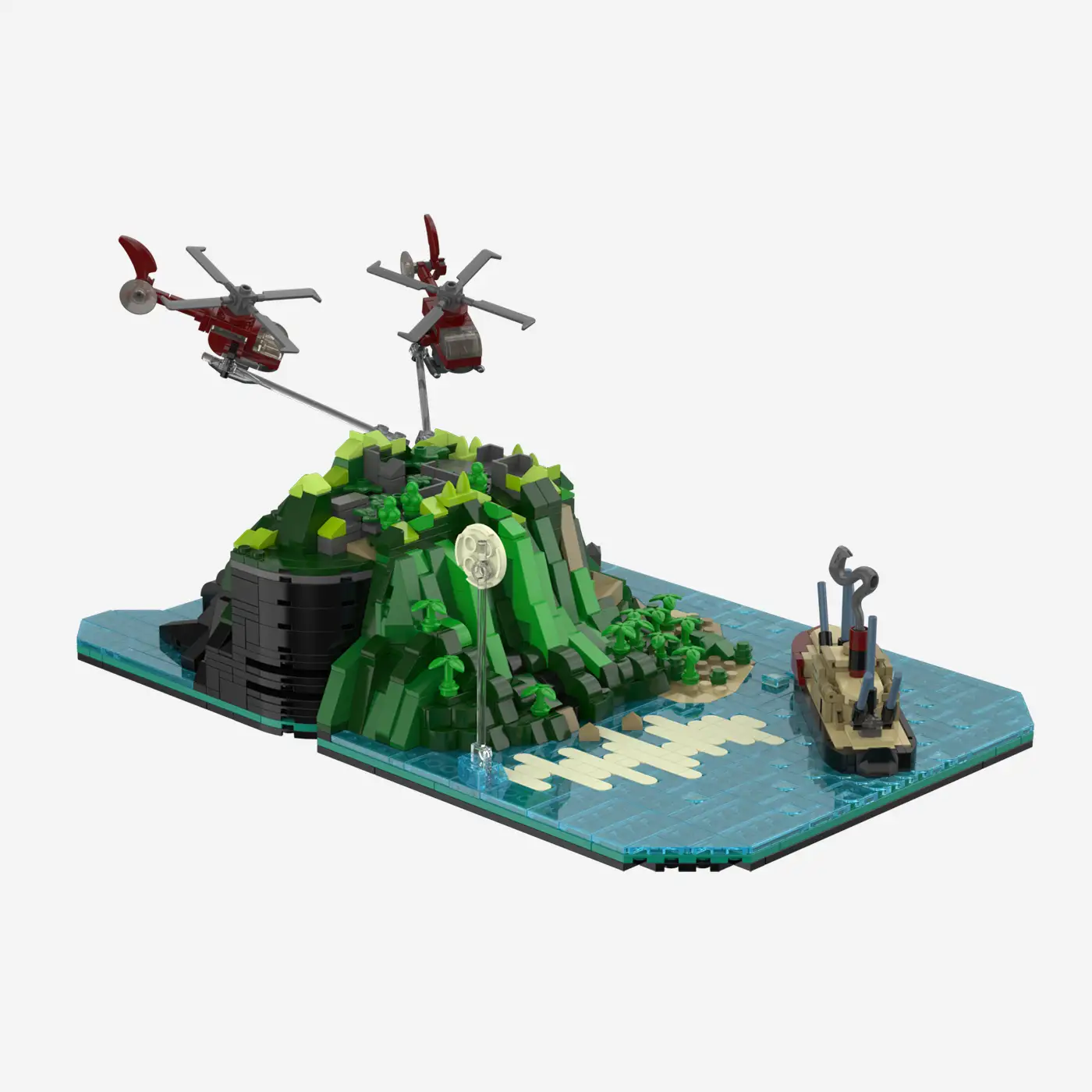 Die drei ???: Toteninsel: Diorama