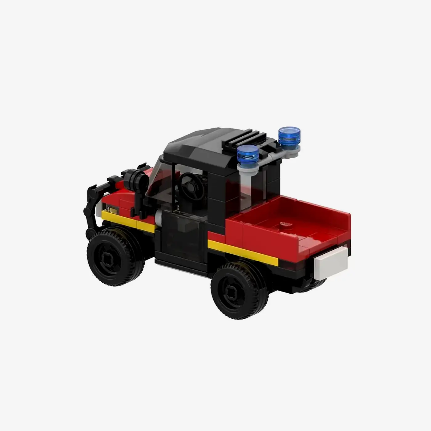 Feuerwehr ATV auf Transporthänger