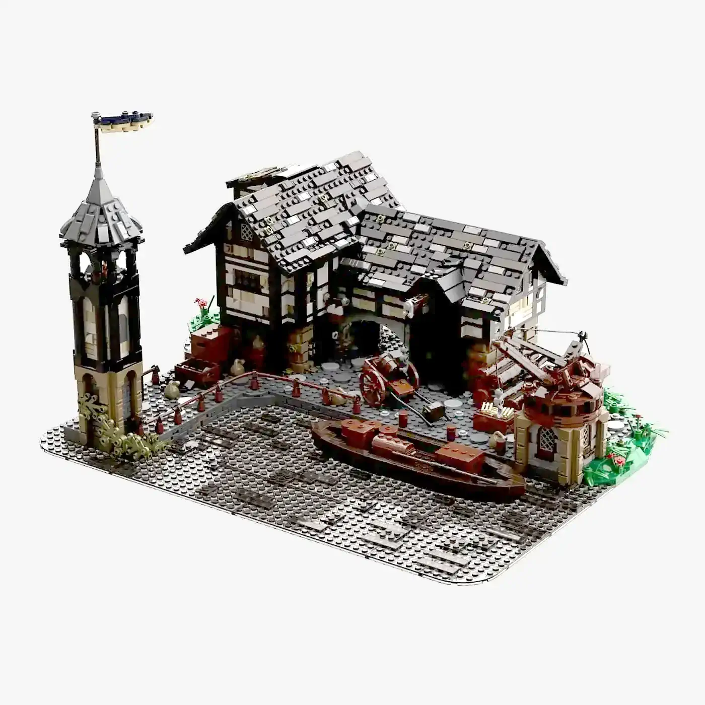 Mittelalterlicher Flusshafen