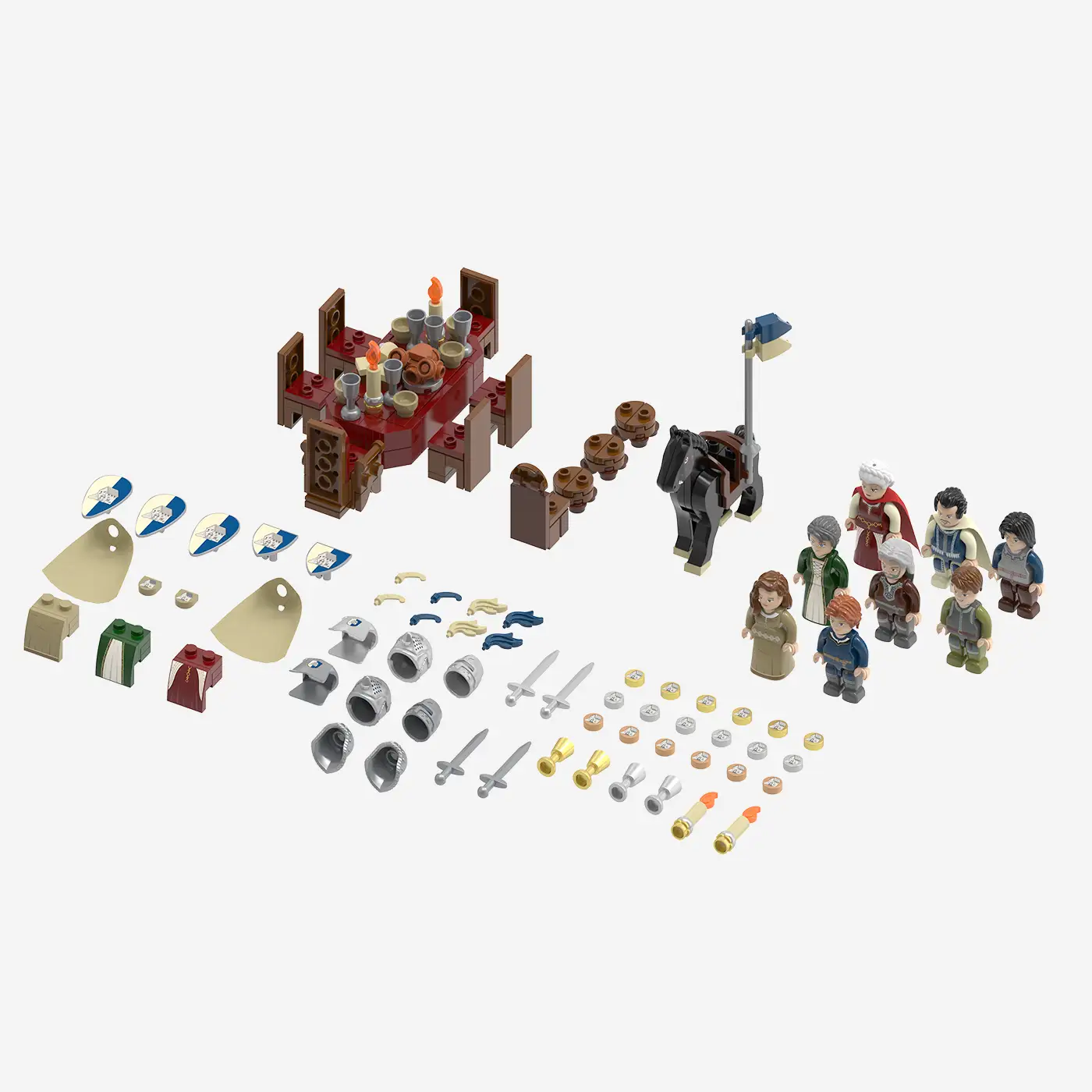 Minifigurenpaket Blaustein: Die Herrschaften