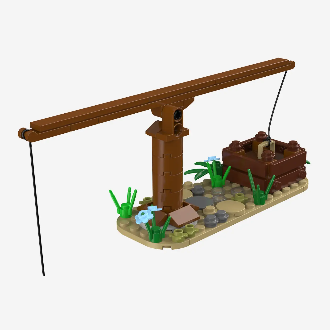 Boy with well