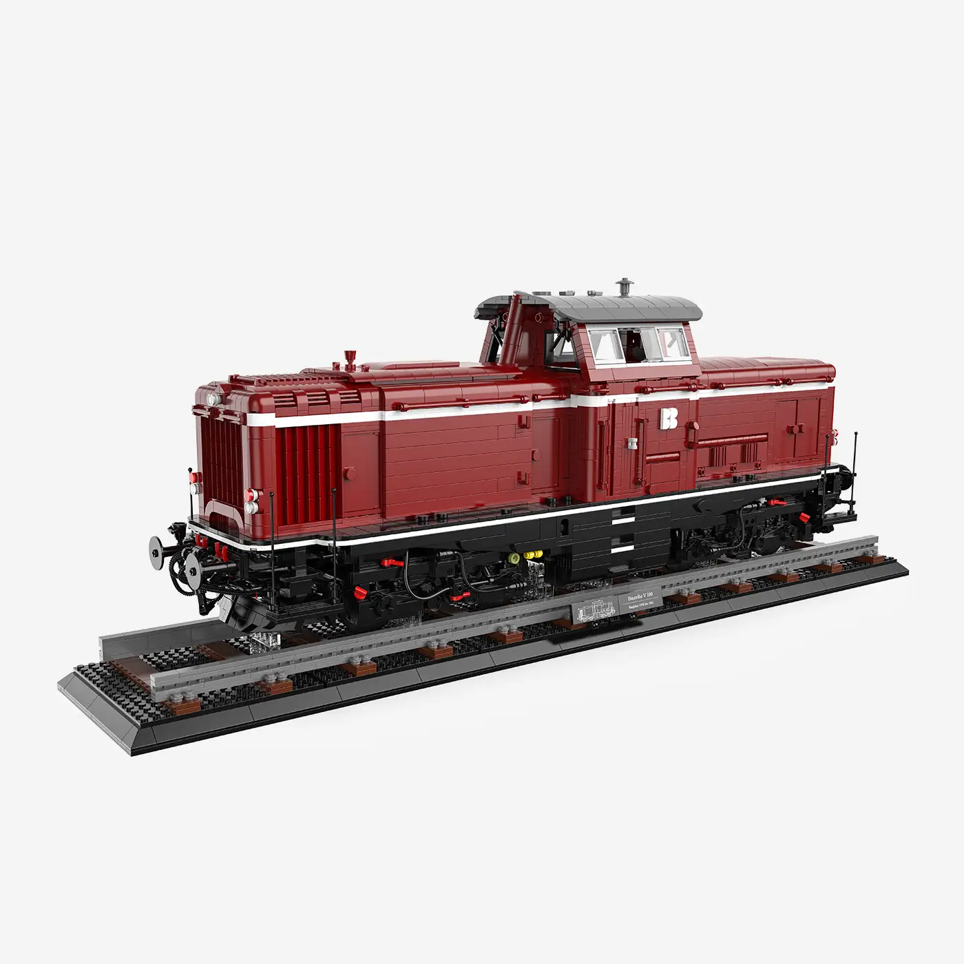 Display Lokomotive V100 dunkelrot