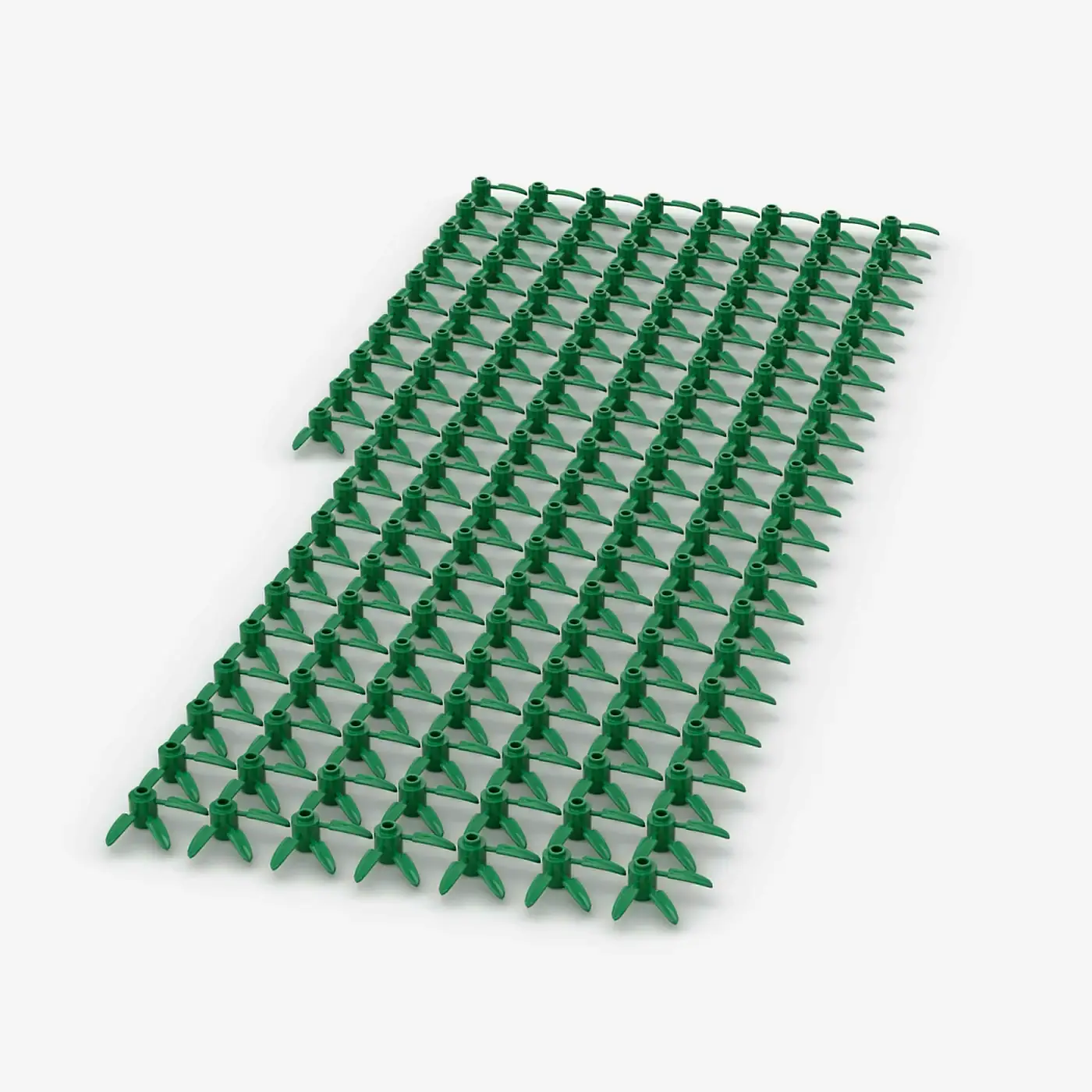 Brix 150 Stück, BAMBOO LEAVES 3X3, Green